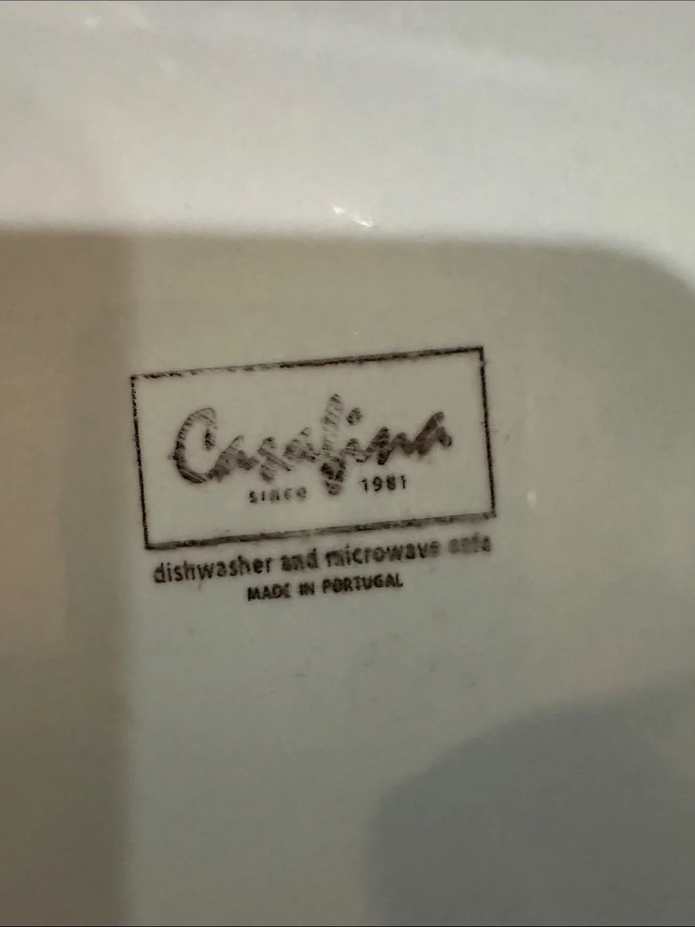 Casafina Taormina Aqua Dinner Plates, set of 2, one has a chip